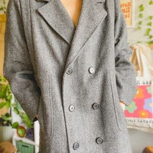 Vintage Long Wool Trenchcoat